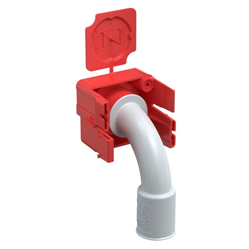 Kaiser - Leitungsauslass für Deckenleuchten B2 Wand-Decken-Übergang 1261-96 90Grd für 25mm-Rohre