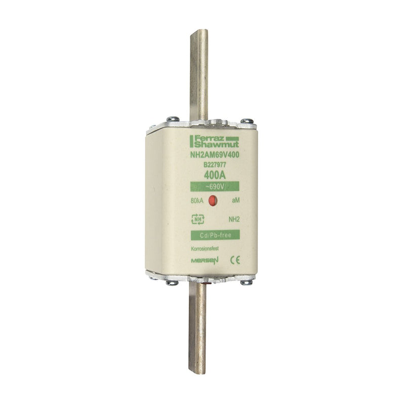 Mersen - Messersicherung NH-Sicherungseinsatz SF NH2AM69V400 Gr.2 aM 400A/690V KM − 3 Stück
