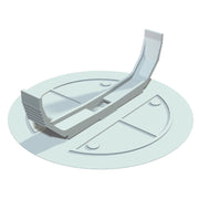 OBO Bettermann - Deckel für Dose/Gehäuse für Montage in der Wand/Decke Federdeckel UV 80 FD up. D95mm, PS, weiß − 25 Stück