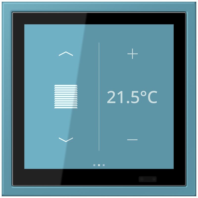 Jung - Bussystem-Mehrfach Bediengerät KNX Raumcontroller LCZ 459 BFD1S 212 ceruleen vif