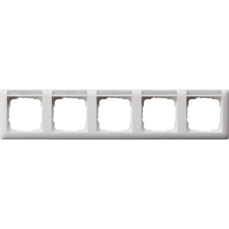 Gira - Abdeckrahmen 5-f.rw mt 109527 schriftf. waager