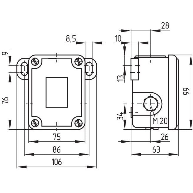 Schmersal - Einzelpositionsschalter Positionsschalter T2S 441-11y 380V,16A