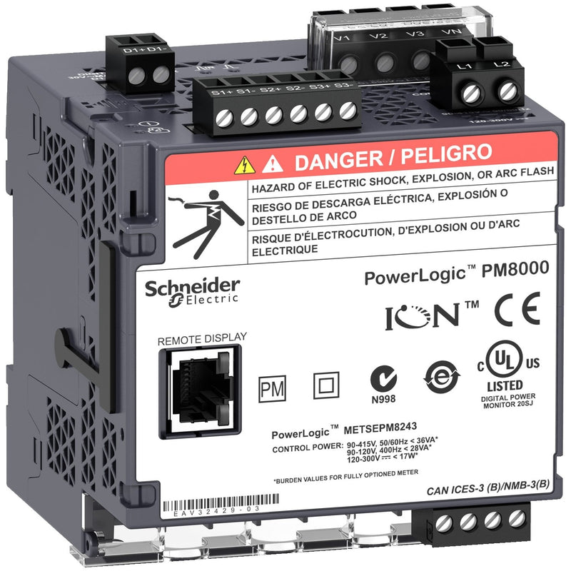 Schneider Electric - Kombimessgerät Universalmessgerät ION METSEPM8143 PowerLogic PM8143