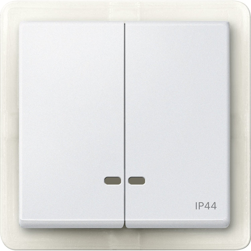 Merten - Abdeckung/Bedienelement für Installationsschalterprogramme Doppelwippe pws MEG3424-0419 Kontrollfenster IP44