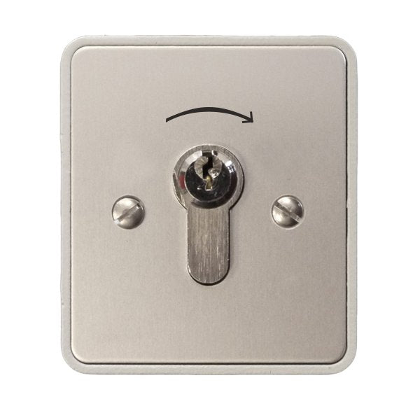 Kaiser Nienhaus - Jalousieschalter/-taster 1-seitiger Schalter AP 322610 Schlüssel abziehbar