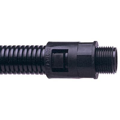 ABB Stotz S&J T&B - Kunststoff-Wellschlauch-Verschraubung Verschraubung Adaptalok AL34/M32/PPA/BL Nm34 schwarz − 10 Stück