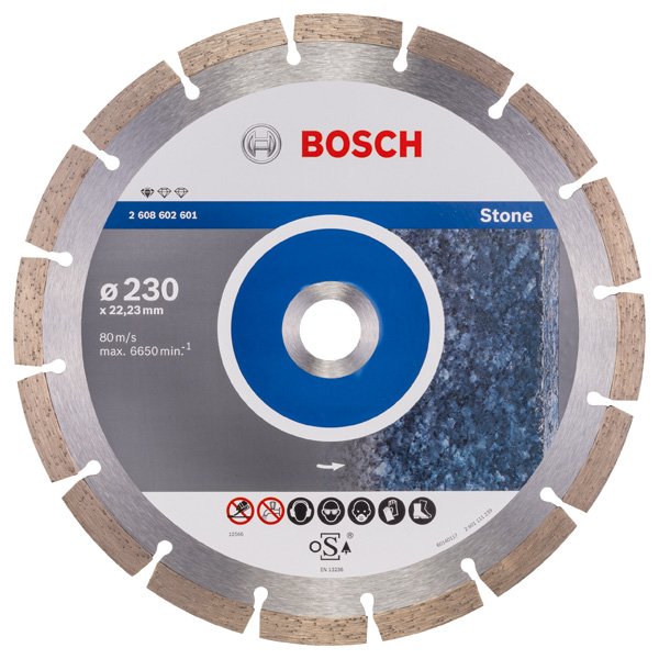 Bosch - Trenn-/Schleifscheibe Diamanttrennscheibe 2608602601 Standard for Stone