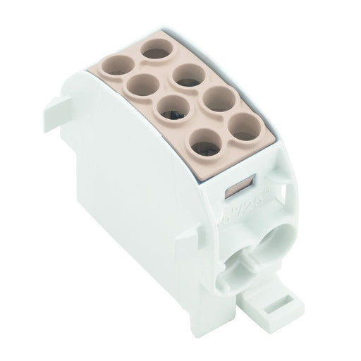 Weidmüller - Durchgangs-Reihenklemme Hauptleitungsabzweigklemme WPD 102 2X35/2X25 BN W-Reihe, TS 35 − 5 Stück