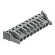 WAGO - Leiterplattensteckverbinder THT-Federleiste abgewink. 232-239/039-000 Rastermaß 5mm,grau − 25 Stück