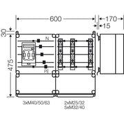 Hensel - Sicherungskasten PV-Wechselrichter-Sammler Mi PV 5311 70kVA