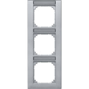 Merten - Abdeckrahmen Rahmen 3f.alu 476360 beschriftbar senkr