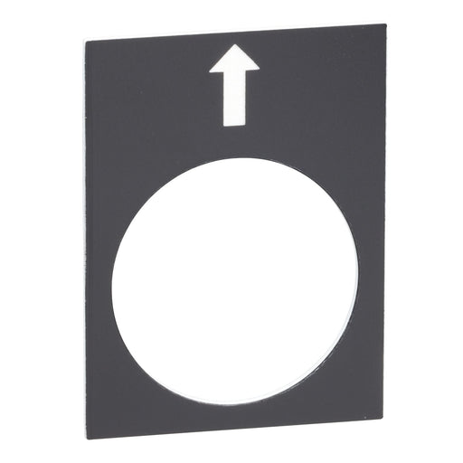 Schneider Electric - Bezeichnungsschild für Befehlsgeräte Symbolschild ZB2BY2910 sw