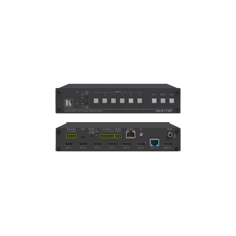 Kramer - Audio/Video-Funksystem 4K HDMI Auto-Switcher VS-611DT 6x1:2