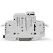 WAGO - Halter für zylindrische Sicherung 2-Leiter-Sicherungshalter 811-330 3-polig,lichtgrau − 4 Stück