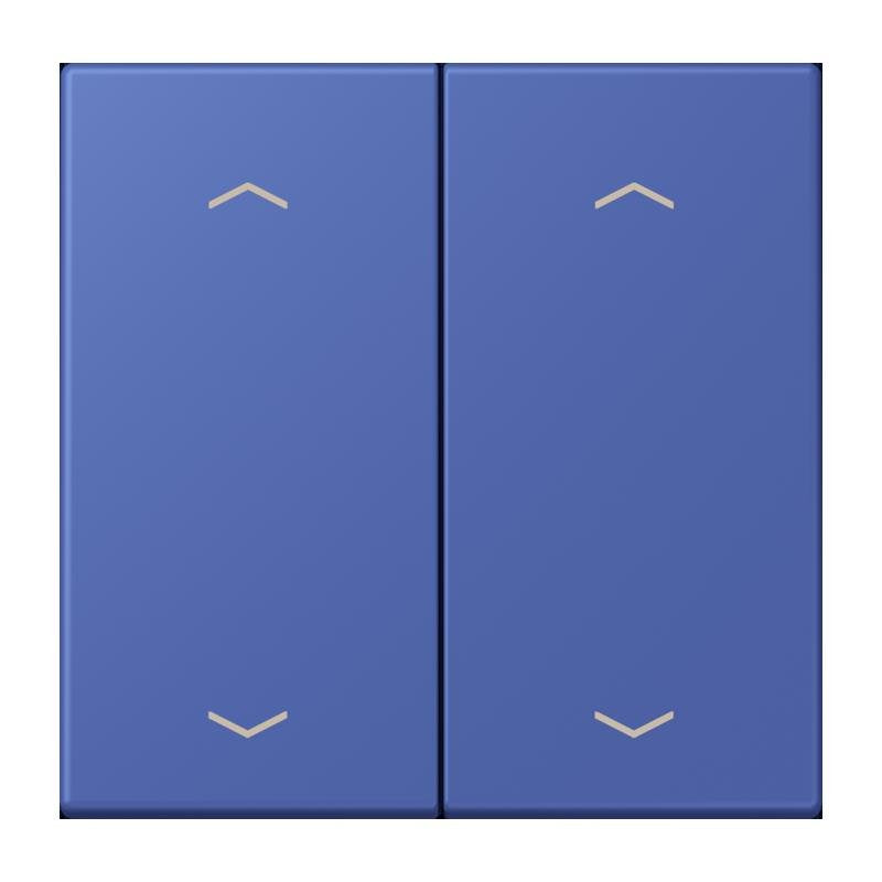 Jung - Abdeckung/Bedienelement für Installationsschalterprogramme Wippe mit Pfeilsymbolen LC 102 P 206 bleu outremer 31