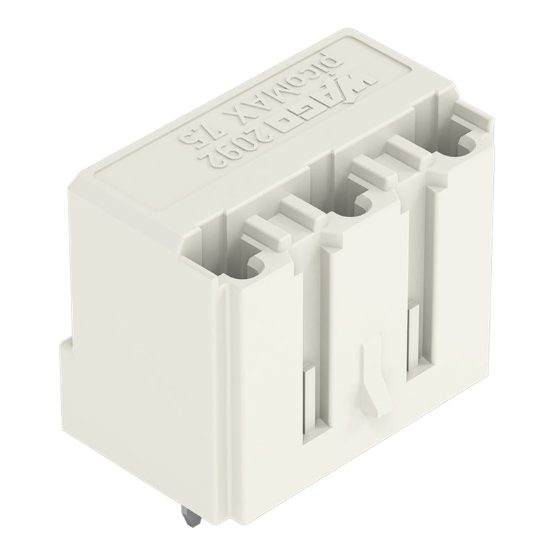 WAGO - Leiterplattensteckverbinder THT-Federleiste gerade 2092-3303 7,5mm,lichtgrau − 100 Stück