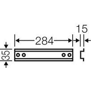 Hensel - Tragschiene Mi TS 30 284mmlang Hutpr.35mm
