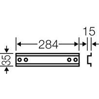 Hensel - Tragschiene Mi TS 30 284mmlang Hutpr.35mm