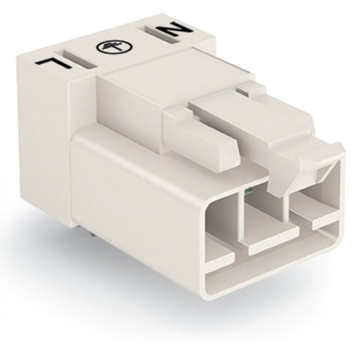 WAGO - Leiterplattensteckverbinder Stecker für Leiterplatten 890-833/011-000 3-polig,weiß − 100 Stück