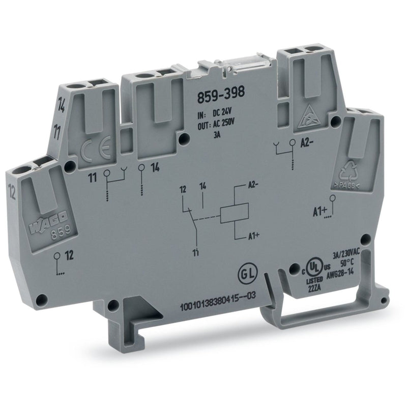 WAGO GmbH & Co. KG - Schaltrelais Relaismodul 859-399 DC 110 V,1 Wechsler − 10 Stück