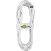 Goobay - Zubehör/Ersatzteile für Batterie/Akku/Ladegerät Sync/Ladekabel 39448 2m,Lightning-USB-C