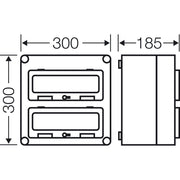 Hensel - Installationskleinverteiler Automatengehäuse Mi 1227 24TE