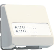 Jung - Einsatz/Abdeckung für Kommunikationstechnik Datenanschlussgehäuse ws 554 Schriftfeld 23x59mm