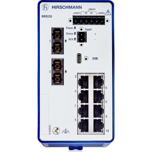Hirschmann INET - Netzwerk Switch Ind.Ethernet Switch BRS20-8TX/2FX-SM 10 Port, managed