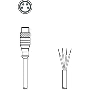 Leuze - Konfektioniertes Sensor-Aktor-Kabel Anschlussleitung KS U-M8-4A-P1-050