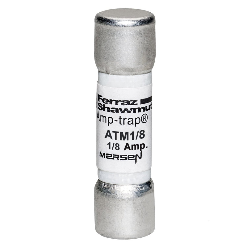 Mersen - Zylindrische Sicherung Sicherungseinsatz Midget ATM1/8 ATM 10x38 0,125A F − 10 Stück