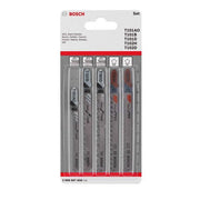 Bosch - Sägeblatt Sortiment 5-tlg. Stichsägeblatt-Set 2608667858 Wood and Plastics
