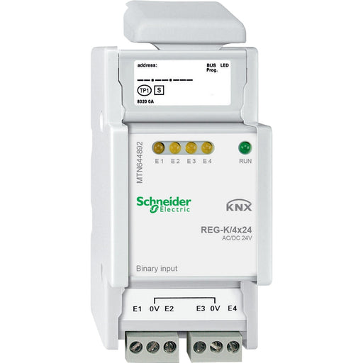 Schneider Electric - Bussystem-Binäreingang Binäreingang MTN644892 REG-K/4x24,lichtgrau