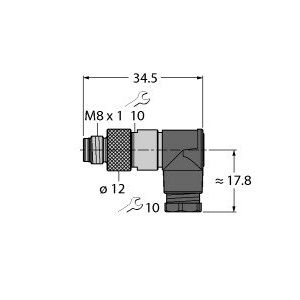 Turck - Rundsteckverbinder, feldkonfektionierbar (Industriesteckverbinder) Stecker BS5231-0 − 1 Stück