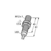 Turck - Induktiver Näherungsschalter Sensor BI2-M12-AP6X/S120 induktiv − 1 Stück