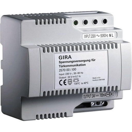 Gira - Netzgerät für Türkommunikation Spannungsversorgung 700 mA 257000 Türkommunikation − 1 Stück by Gira
