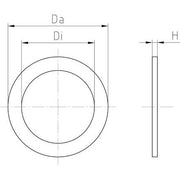 Jacob - Dichtring, flach Dichtring 321 D PG21-28,3x33,5x3