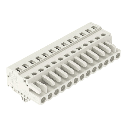 WAGO - Kabelsteckverbinder für Leiterplattensteckverbinder 1-Leiter-Federleiste 721-113/008-000 CAGECLAMP 2,5mm²,lgr − 25 Stück