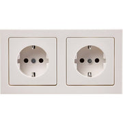 Berker - Steckdose Steckdosen-Kom SCHUKO 2f m 47206099 Ra Q.3 P-W
