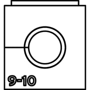 HellermannTyton - Kabelführung für Gehäuse/Schränke Einfachtülle VP-S_9-10 VarioPlate 9-10 mm − 20 Stück