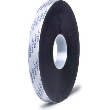Tesa - Klebeband Tesa ACX plus 07063-sw 25x12 schwarz 25m x12mm − 6 Stück