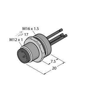 Turck - Zubehör/Ersatzteile für Positionsschalter Flanschstecker EC-FS4.5-0,5/16