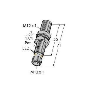 Turck - Kapazitiver Näherungsschalter Sensor BC3-M12-AP6X-H1141 kapazitiv − 1 Stück