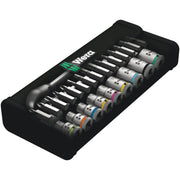 Wera - Werkzeugset Zyklop Metall-Knarrensatz 004018 1/4"-Antrieb, 28-tlg