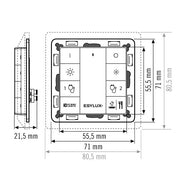 ESYLUX - Bussystem-Tastsensor DALI 8-fach Taster PUSH BUT #EC10431265