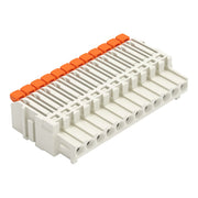 WAGO GmbH & Co. KG - Kabelsteckverbinder für Leiterplattensteckverbinder 1-Leiter-Federleiste,Hebel 2734-1112/327-000 PushinCAGECLAMP,lgr − 50 Stück