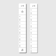Siedle&Söhne - Zubehör/Ersatzteile für Türkommunikation Schrifteinlage 200029575-00 f.BTC 850-0