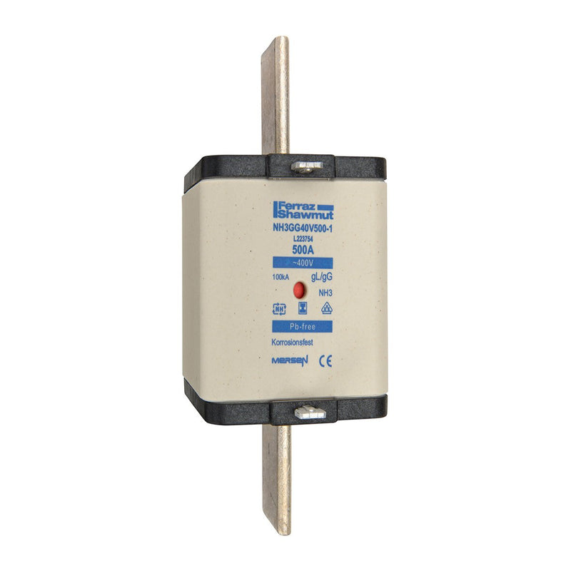 Mersen - Messersicherung NH-Sicherungseinsatz SG NH3GG40V500-1 Gr.3 gG 500A/400V KM