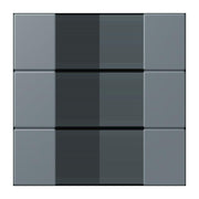 Jung - Abdeckung/Bedienelement für Installationsschalterprogramme Tastensatz 3fach LC 503 TSA 251 gris 59