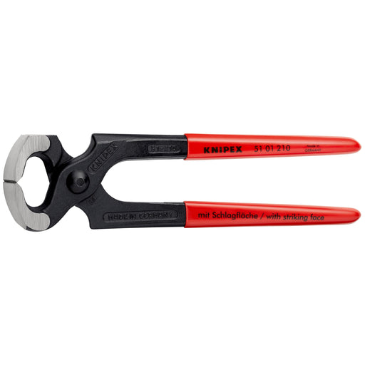 Knipex - Kneifzange Hammerzange 51 01 210 SB schwarz, 210mm