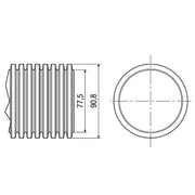 Maico - Spiralschlauch aus Kunststoff nicht isoliert Flexrohr MF-F90